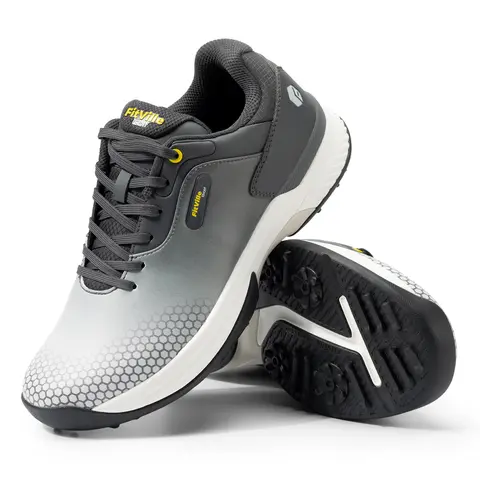 FitVille Wide Men's Golf Shoes Non-Slip Wear-Resistant Comfortable Pickleball Sports Shoes Suitable for Swollen Feet Relieve Toe