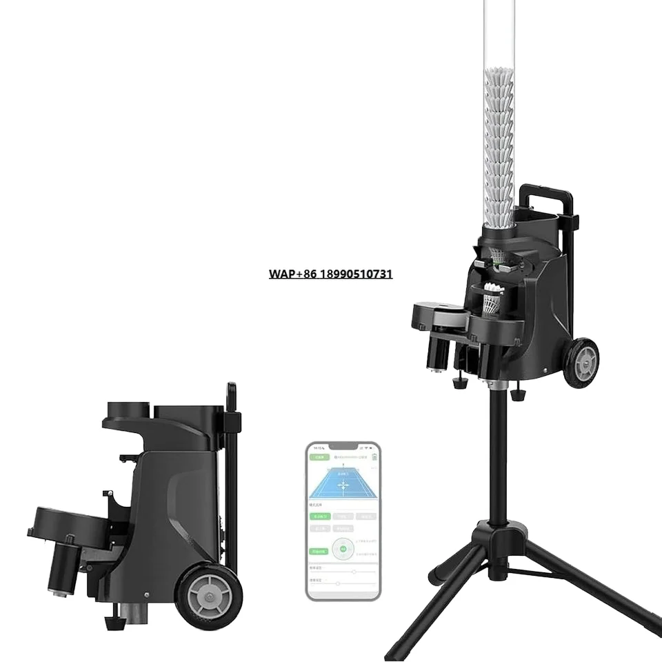 

PB-MINI Smart Shuttlecock Feeder Adjustable Portable Badminton Launcher Practice Machine for Beginners Pros Training Equipment