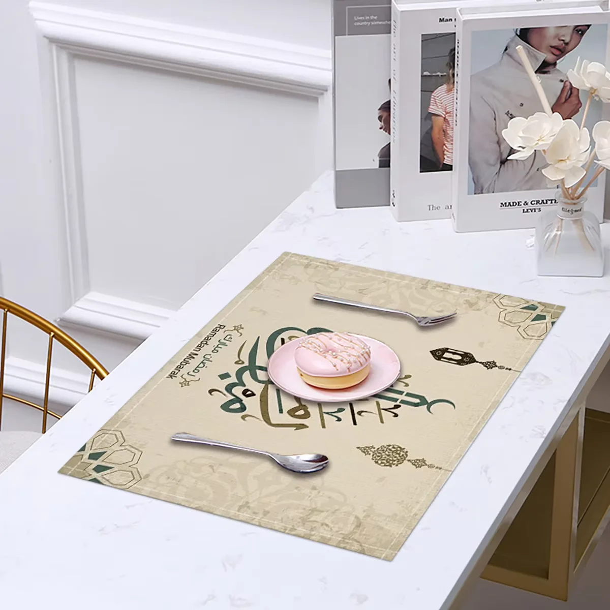 Living Room Anti-scalding Insulated Dining Table Mats Nordic Style Household Decorative Placemats Rectangular Western Placemats