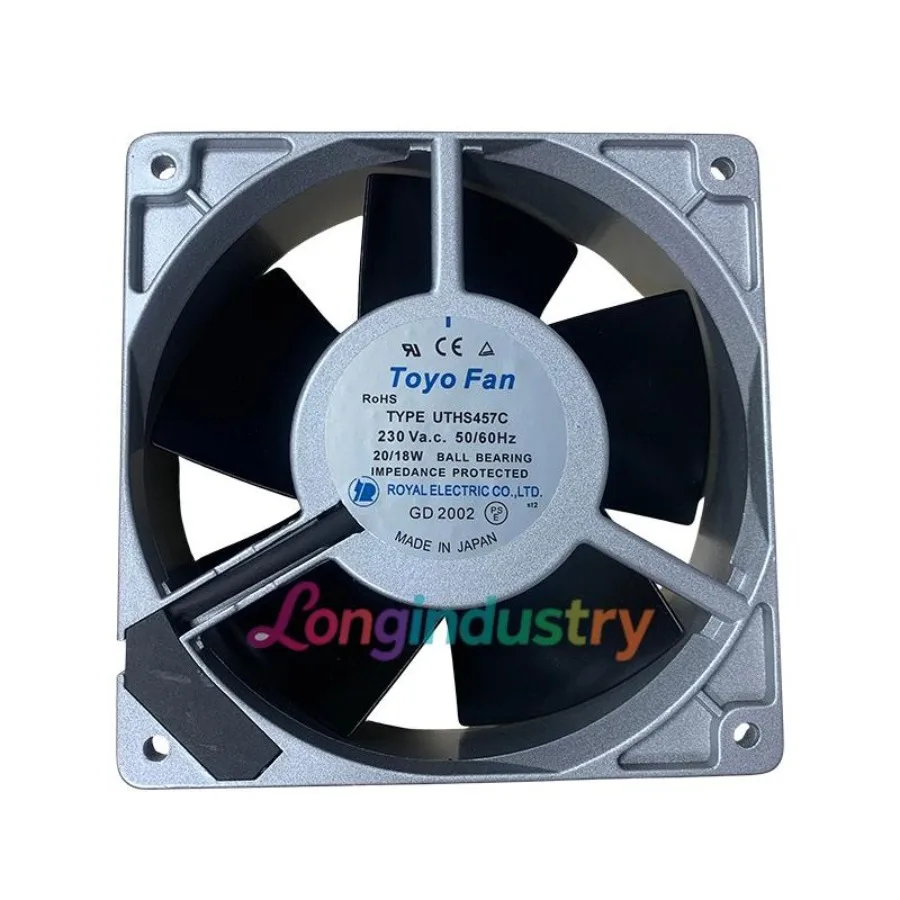 

1 шт. Новый цельнометаллический вентилятор UTHS457C 12038 AC230V 20/18W 12CM, подключаемый тип