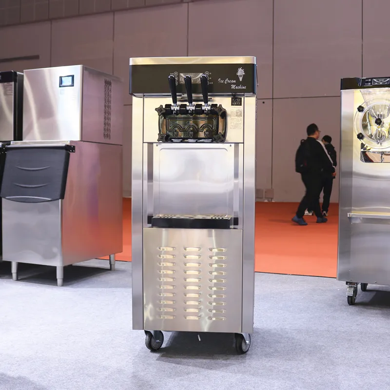 Commercial Soft Ice Cream Machine 2+1 Flavor Ice Cream Making Machine