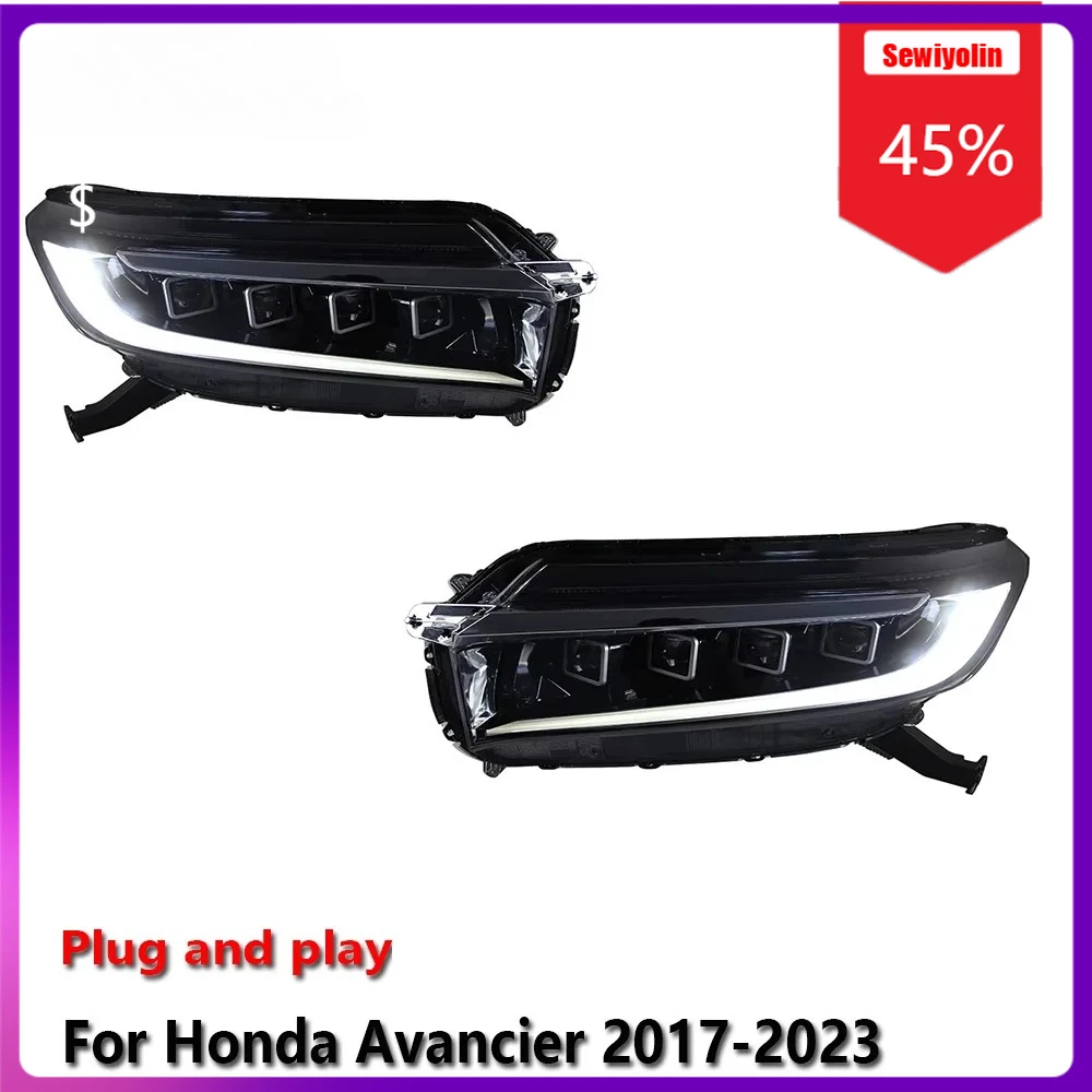 

Sewiyolin Car LED Lamp Headlight Assemblies For HONDA Avancier 2017-2023 Fog DRL Brake Turn Signal Lamp