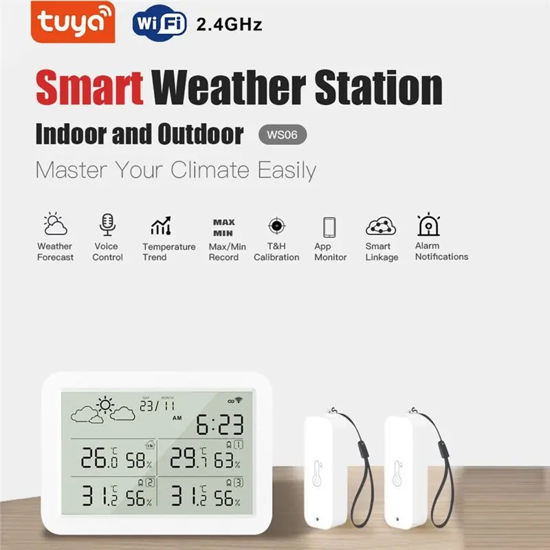 WCS-Tuya Wifi Temperature & Humidity Sensor Smart Hygrometer