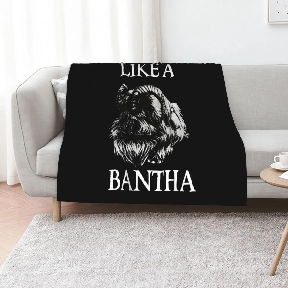 Manta de Lana Suave Tipo Sherpa, Cálida para el Invierno, con Diseño de Boba IV como un Bantha
