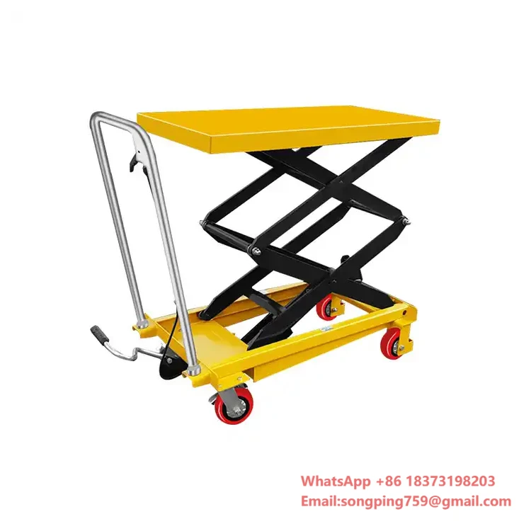 

Factory Direct Sale 500kg 0.5ton Mini Hand Hydraulic Single Scissor Lift Table for Efficient Lifting Tasks
