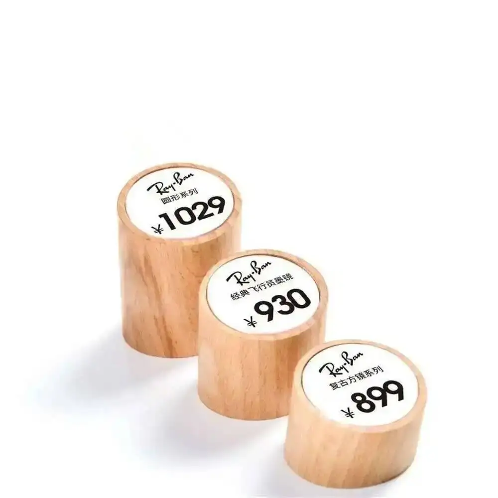 5pcs Acrylic Price Tag Paper Holder Display Stand Table Mini Price Cubes Jewelry Label Sign Watch Tag