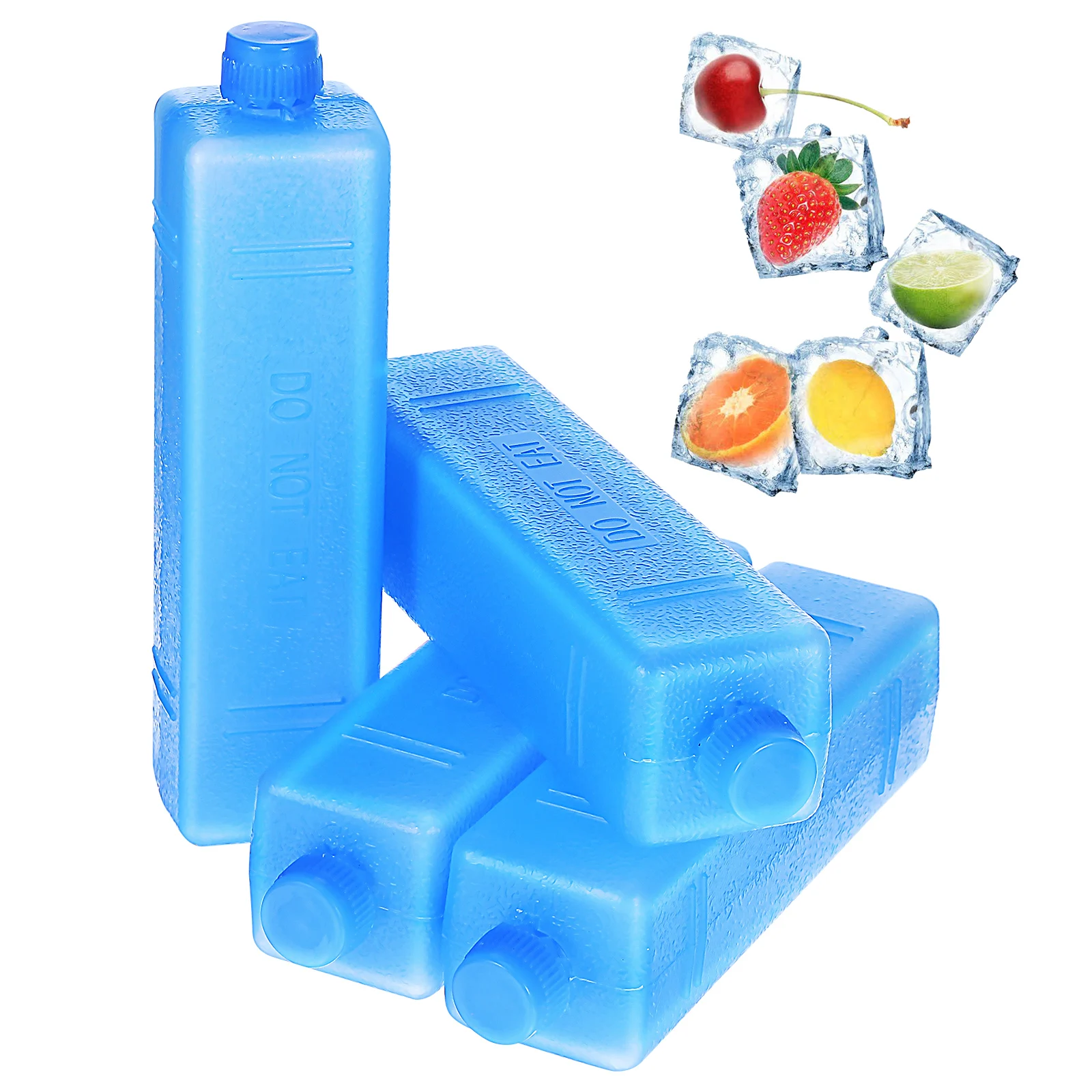 

4pcs Ice Packs Reusable Cooler Ice Packs Ice Crystal Boxes Small Freezer Blocks For Lunch Bags Outdoor Camping Boxes Cooling