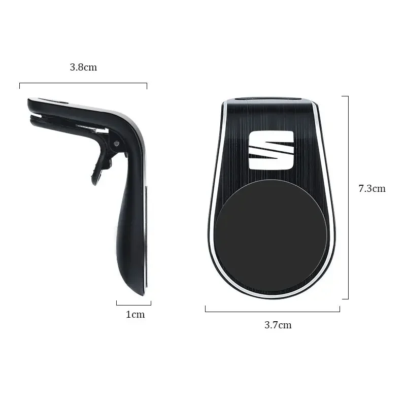 Car Magnetic L-Type Phone Holder Air Vent Clip Bracket For Seat FR Cupra Leon 2 Mk2 mk3 5f Ibiza 6J Altea Exeo Car Accessories