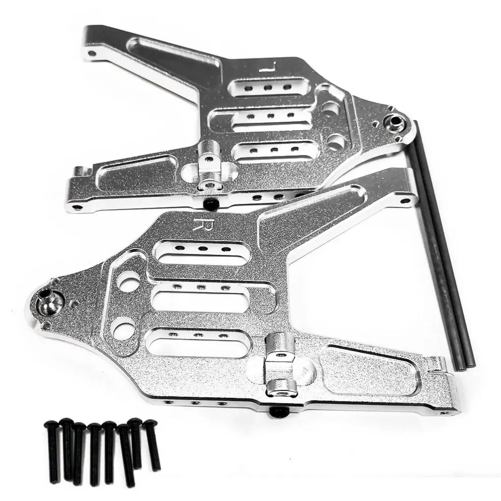 RCGOFOLLOW-Brazo de suspensión superior inferior delantero y trasero de aleación de aluminio, soporte de cubo de dirección para 1/7 Traxxas UDR Upgarde Part