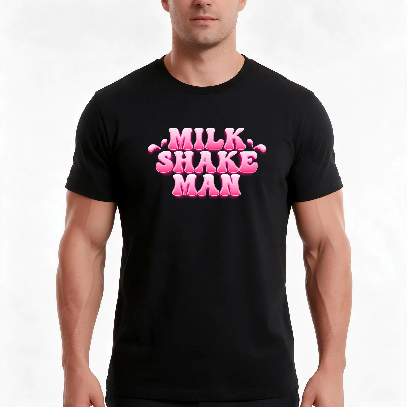 Milkshake Man - Go-Jo - Australia Eurovision 2025 - ESC25 ESC2025 Basel T-Shirt, Summer Casual Cotton Tee, Vintage Graphic Print