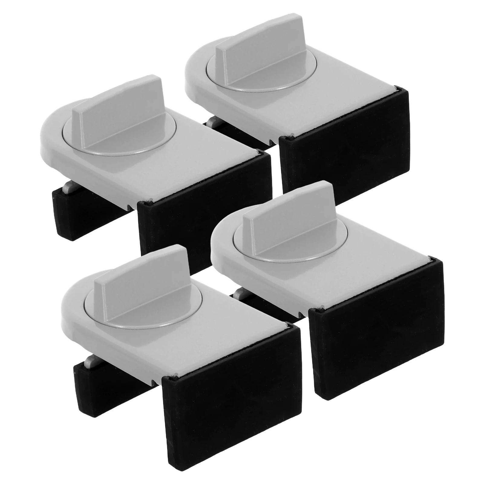 4 قطعة أقفال النوافذ النوافذ الرأسية والأفقية قابل للتعديل سدادات سبائك الألومنيوم لا الحفر تثبيت للمنزل مكتب الشقة