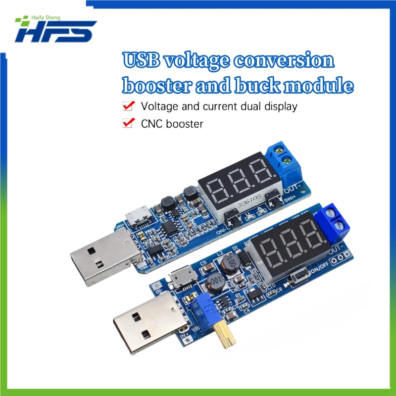 

DC-DC 5V to 3.5V/12V USB Step Up Down Adjustable Power Supply Module Boost Buck Converter Out DC 1.2V-24V XY-UPA