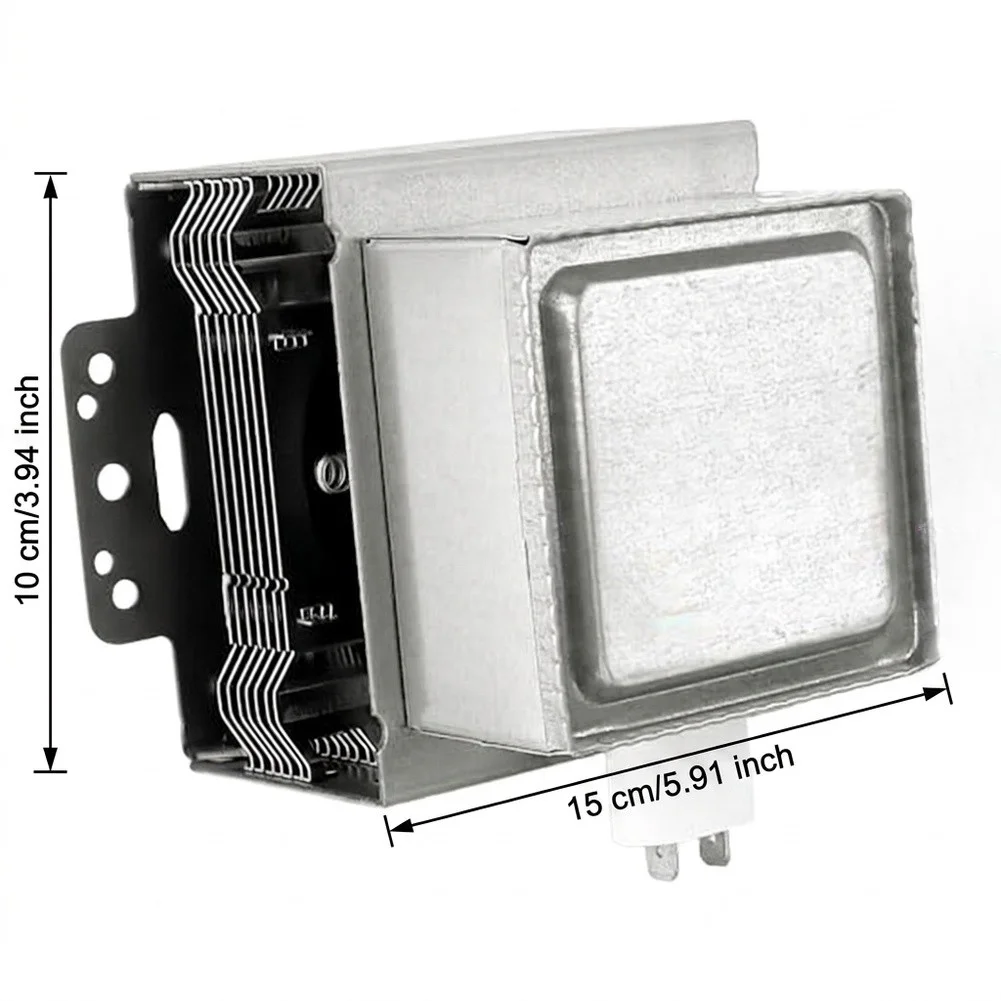 Replacement 2M246 Magnetron for Microwave Oven Models 6324W1A001L and 6324W1A001H with Multiple Mounting Holes