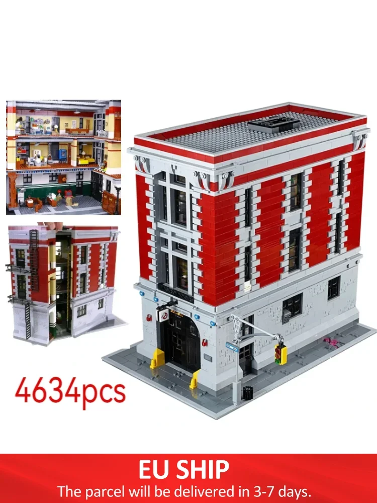 4634 stks Ghostbusters Brandweerkazerne Model Bouwstenen Set Kids Video Game Bricks Speelgoed Volwassen Kerstcadeau Compatibel 75827 - afbeelding 2