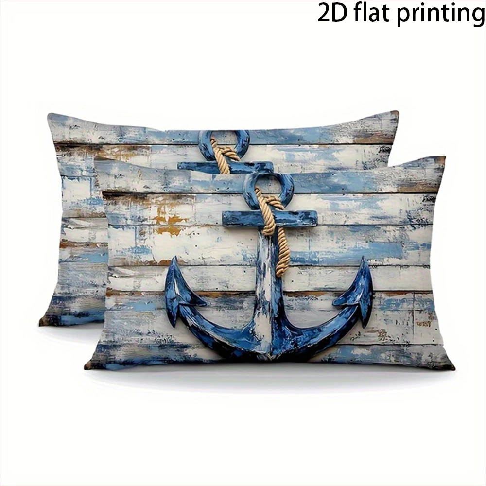 Two-piece suit Shark Underwater Pillow Covers , Used for sofas, chairs, cars, decorative cushion covers, pillowcases.