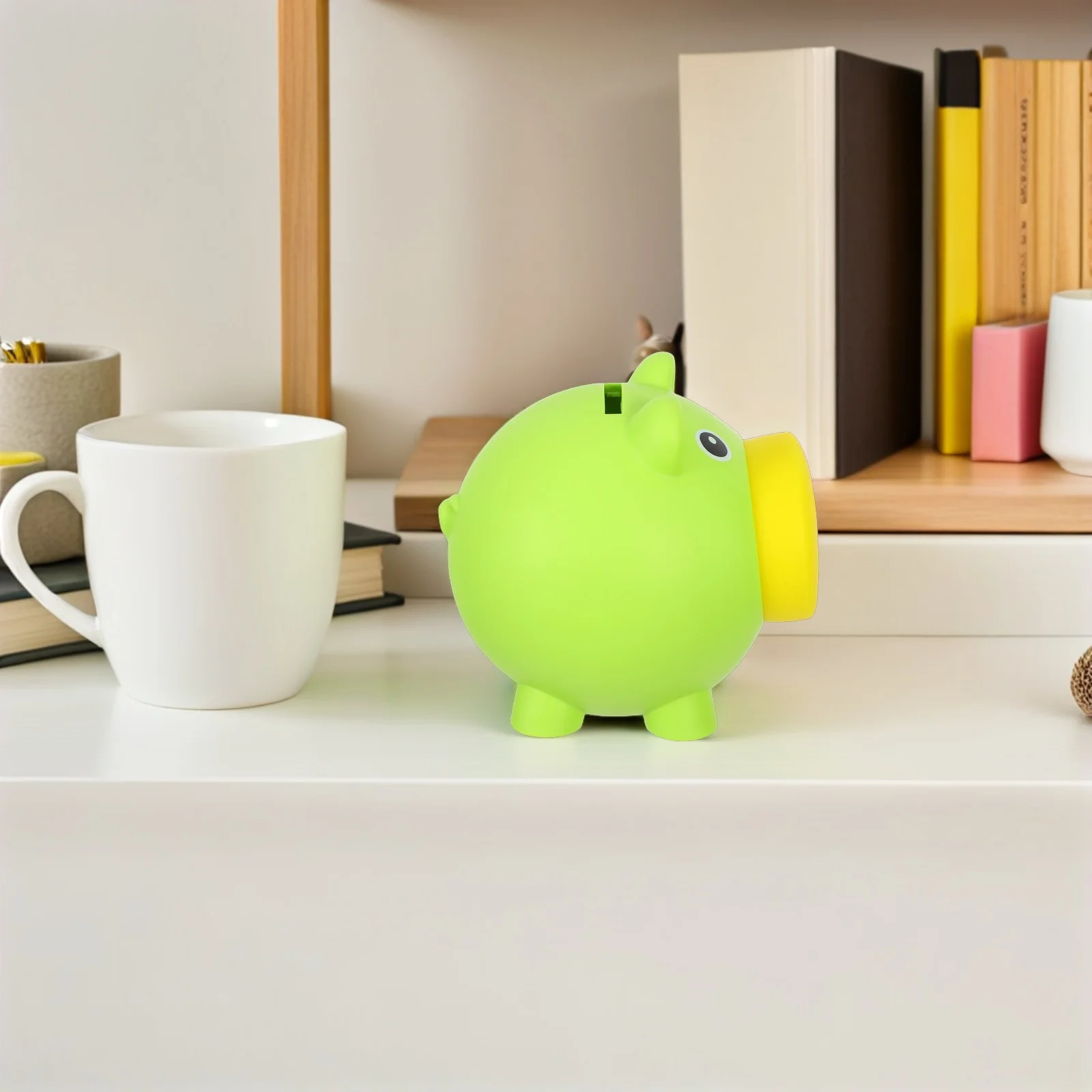 Tirelire pour enfants, 1 pièce, Design cochon mignon, boîte d'argent incassable pour économiser des pièces de monnaie, petit support de rangement pour tout-petits
