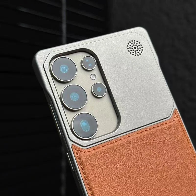 

Luxury PU Leather Frameless Aromatherapy Case For Samsung Galaxy S23 S24 S25 S26 Ultra Plus For Magsafe Magnetic ShockproofCover