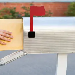 Red Flag For Mailbox Rust-Proof Easy-to-Install Stick On Mailbox Flag Rust-Proof Easy-to-Install Outside Red Mailbox Flag Repair