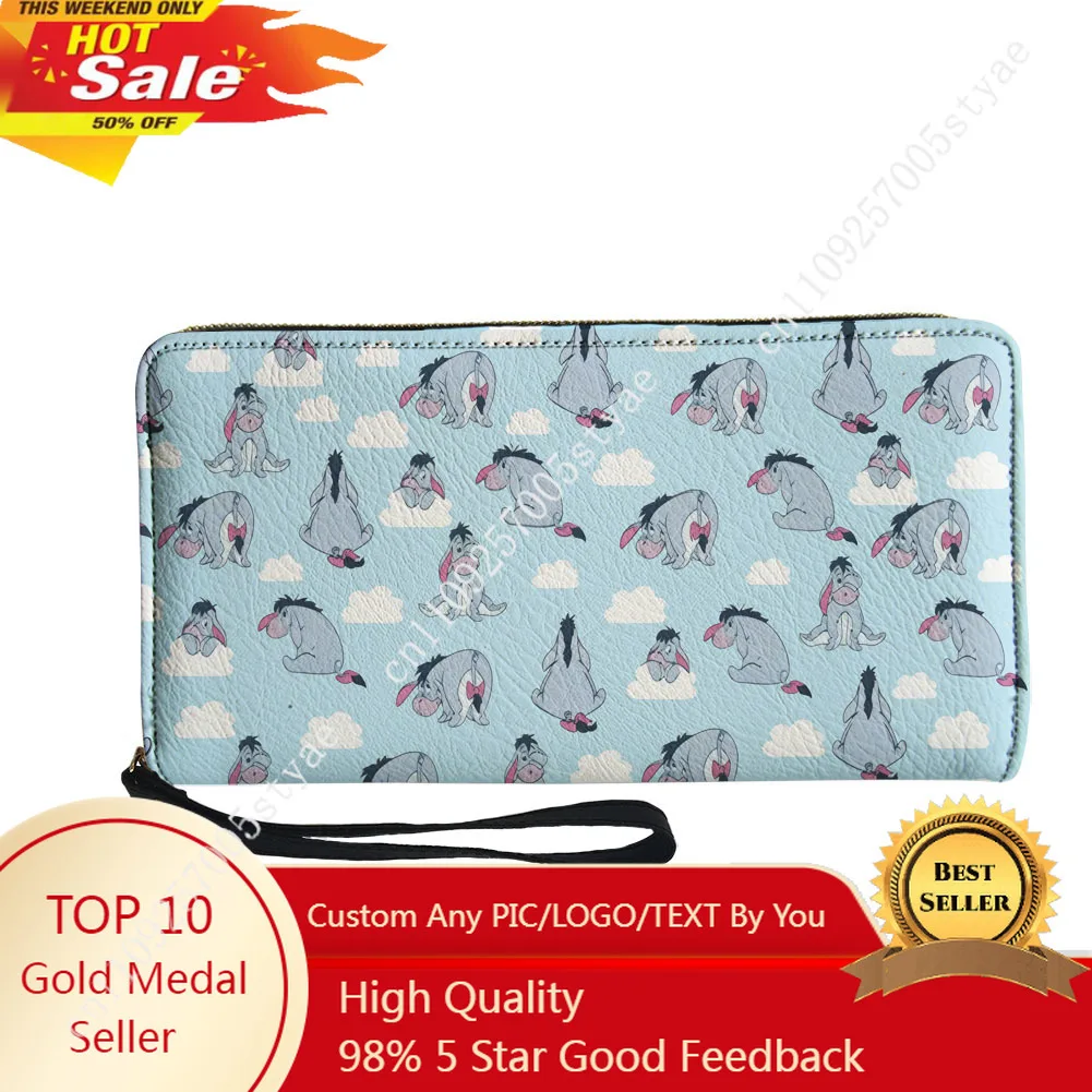 

Disney Winnie the Pooh Eeyore Zip Around Faux Leather Wallet Multi Printed wallet