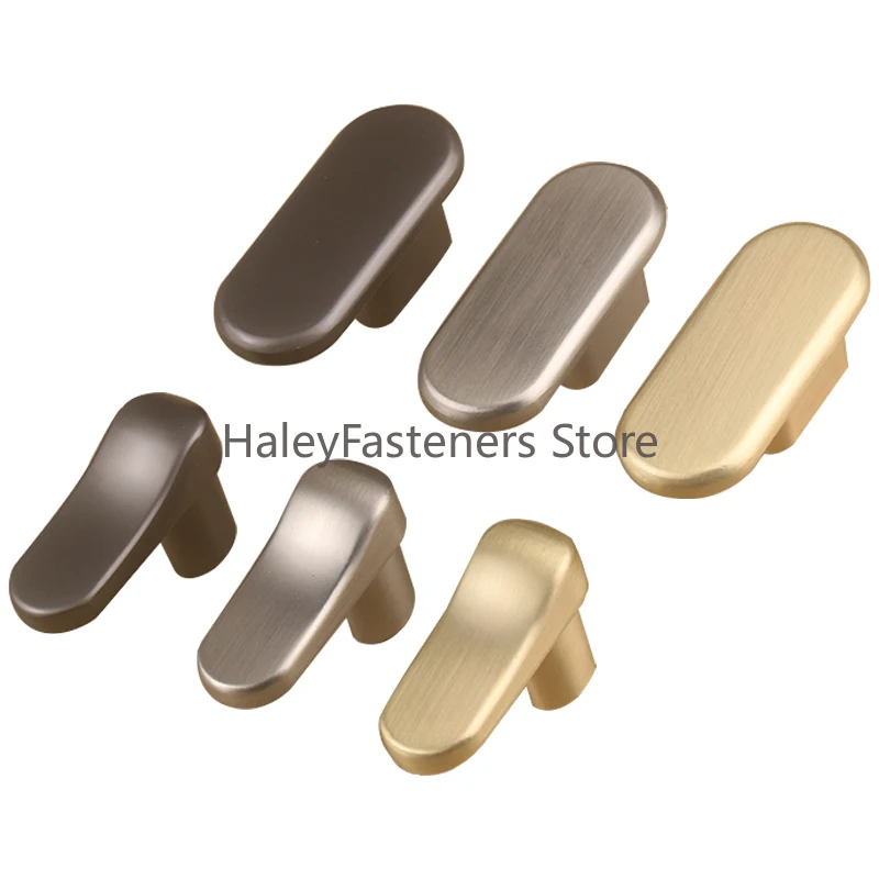 Brushed gold drawer single hole handle, silver, pearl black cabinet door handle, gray hole spacing 16