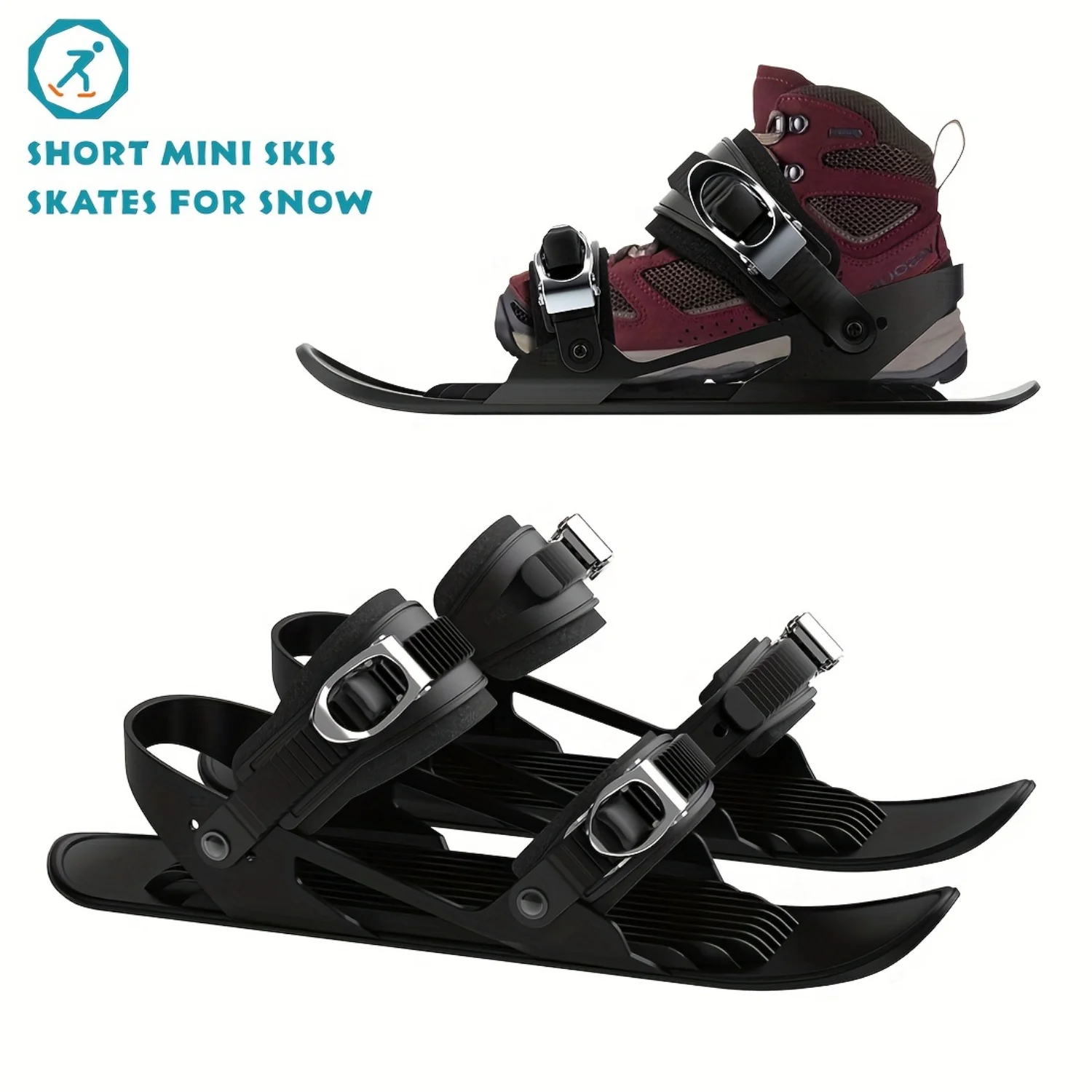 Zimowe buty narciarskie, buty snowboardowe, mini snowblade, mini snowboards, buty śnieżne na zimowe narciarstwo na świeżym powietrzu