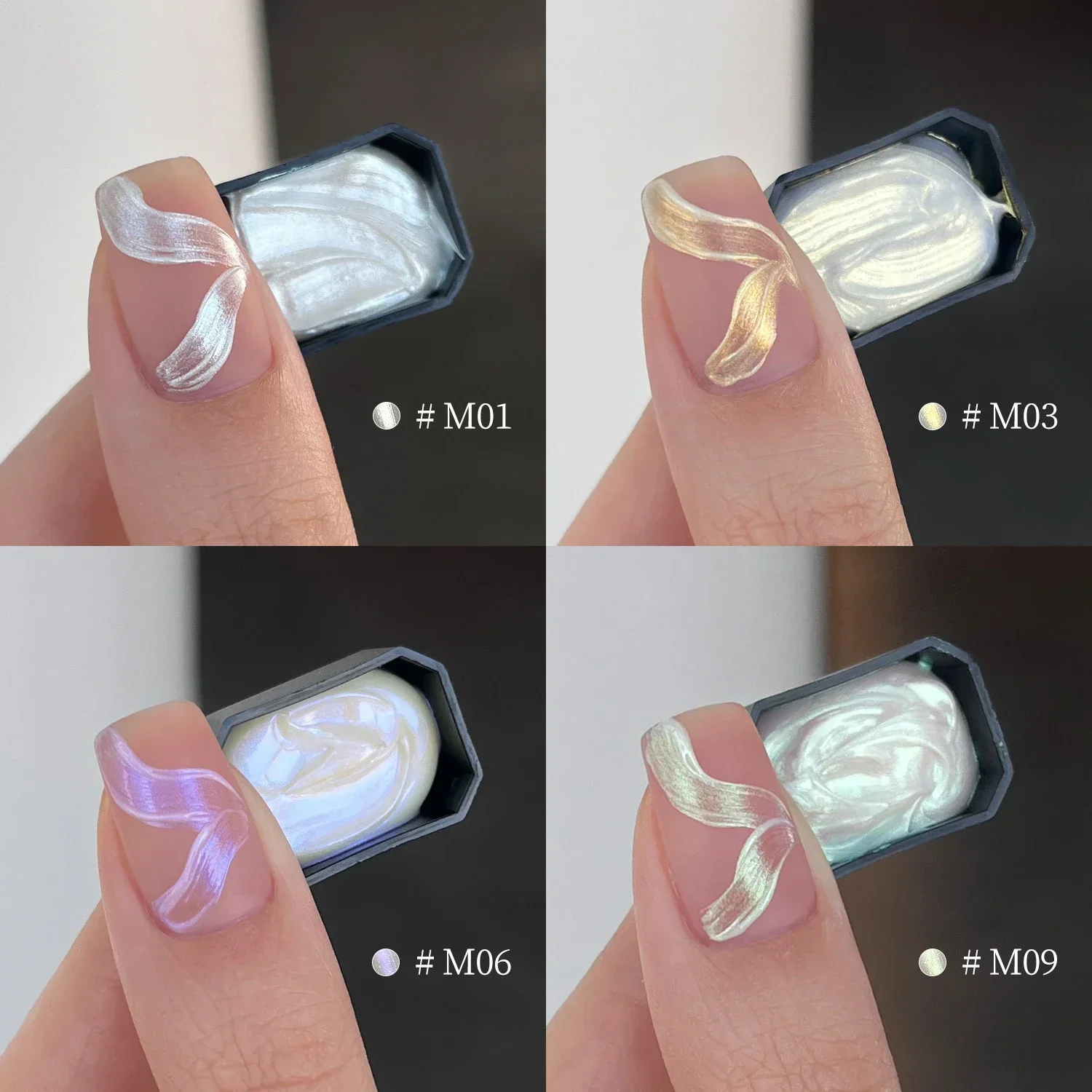 

3D Sculpture Painting Nail Gel Upgraded Solid Carving Aurora Silk Texture Modeling Gel for Drawing Flowers Effect Design Tool