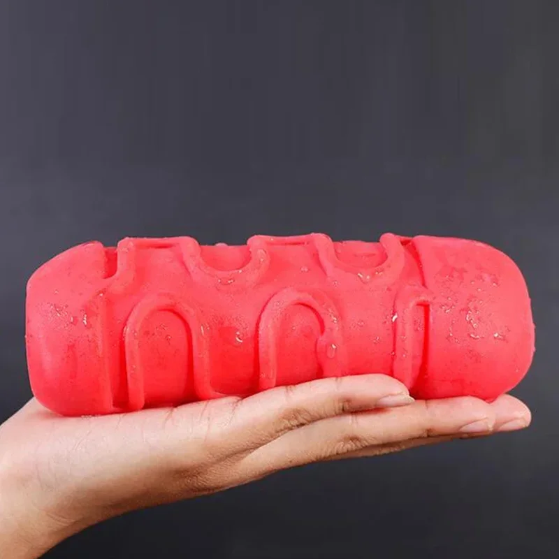 كأس استمناء للرجال مهبل واقعي مهبل جيب رجل استمناء حشفة اللسان كوب طائرة محمول مص ألعاب جنسية للرجال #5