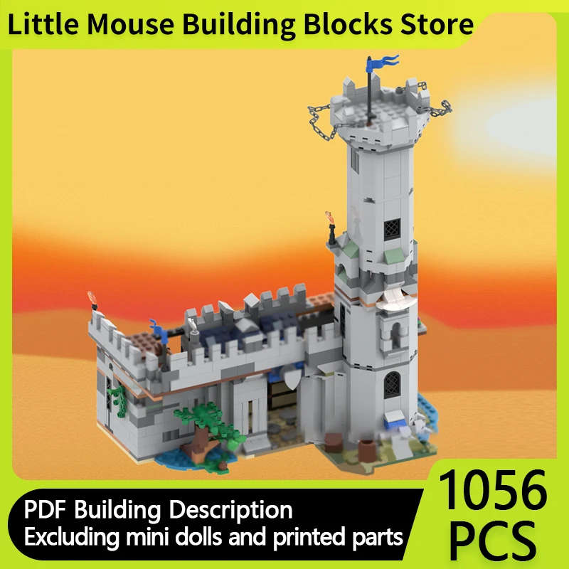 

City Street View Model MOC Building Bricks Wizard Tower Building Modular Technology Gifts Holiday Assemble Children Toys Suit