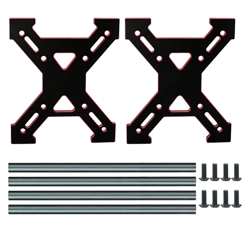 Металлическая полка для стеллажа с колесами для радиоуправляемой модели 1/24 1/18 Axial SCX24 TRX4M Fcx24, игрушки с дистанционным управлением, золотые детали