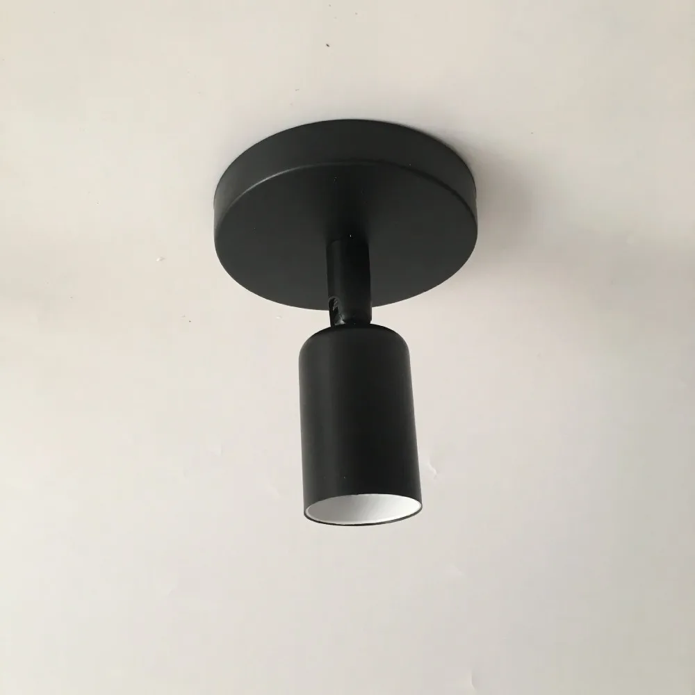 

Винтажный настенный светильник E27, основание E27/E14 с регулируемым направлением, основание для люстры, белый/черный держатель лампы для бара, ресторана, дома