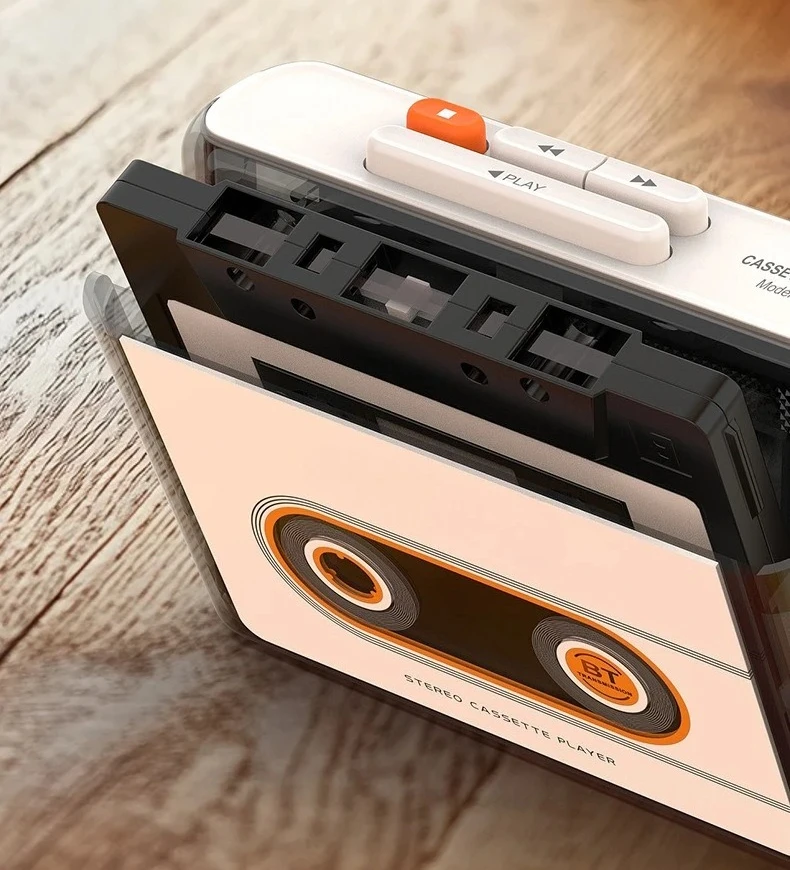 Stereo Cassette Player 6508 Retro Bluetooth Players Single Players Transparent Shell Portable Walkman Customized Gifts