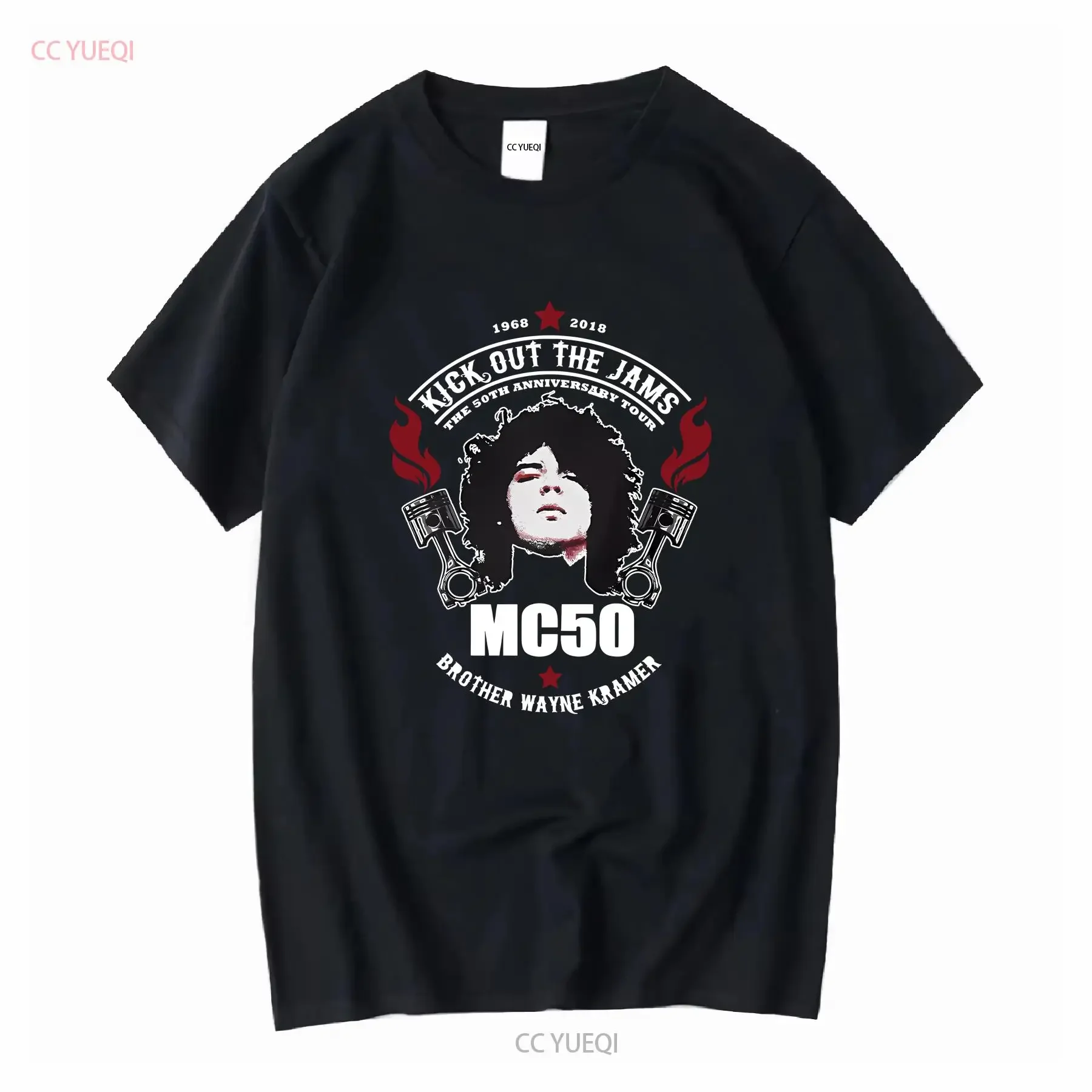 Cotton T Shirt MC5 Kick Out The Jams 50th Anniversary Tour vintage Washed Casual homme Soft Comfortable streetwear