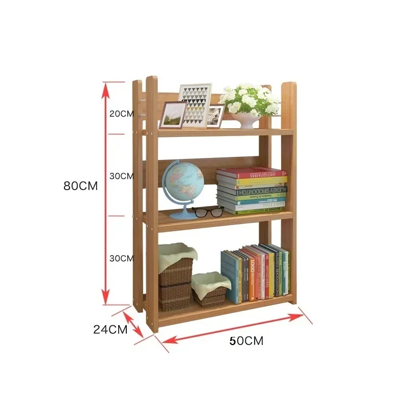 Bookshelf Desk Creative Study Bookcase Tree Shaped Furniture Decor Book Rack Multi-grid Storage Shelf Wooden Display Shelf