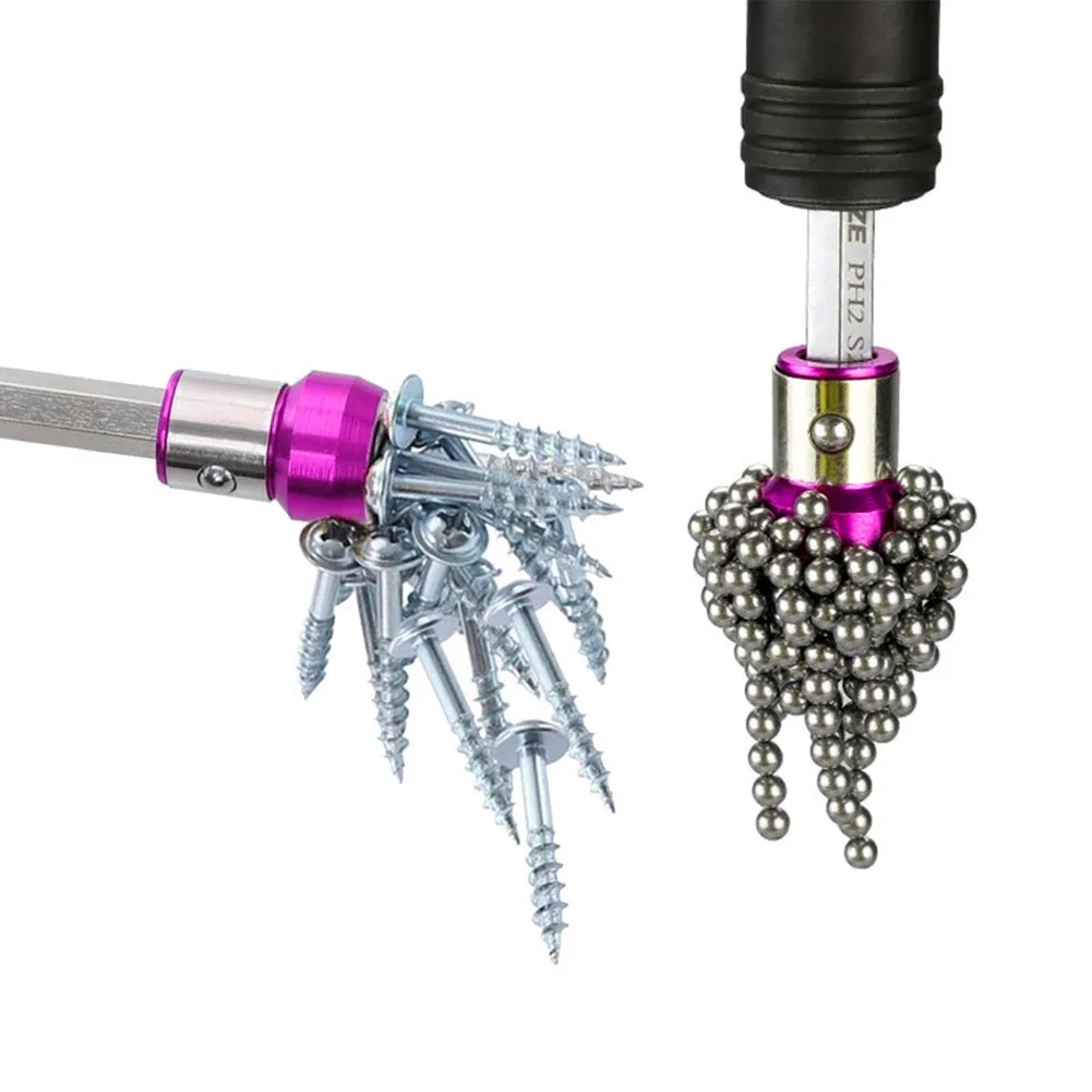 Practical Purple Magnetic Screwdriver Bits Heads Magnetizer Magnetic Ring Easy to use 635mm size reduce screw wear