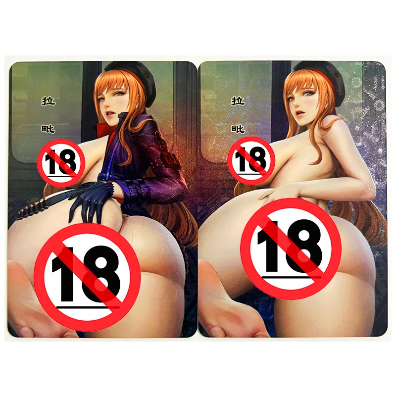 2pcs/set The Goddess of Victory ACG Sexy Nude Toys Hobbies Hobby Collectibles Game Collection Anime Cards