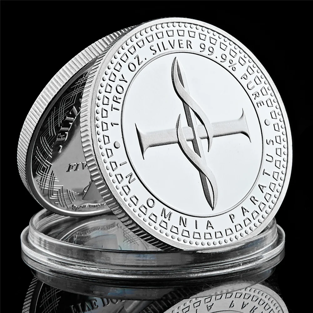 

Scottsdale Paratus 1 Troy OZ Silver Souvenir Metal Coin Collectible W/ Capsule Display