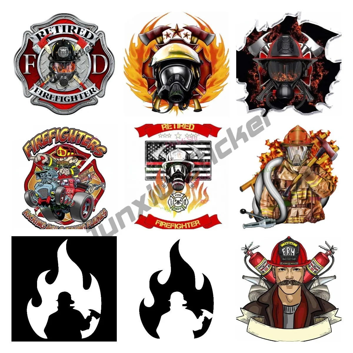 Delicate Proud A Breakthrough In The Fire Fireman Firefighter Hero Bright Car Aid Extinguisher Sticker Waterproof Decor