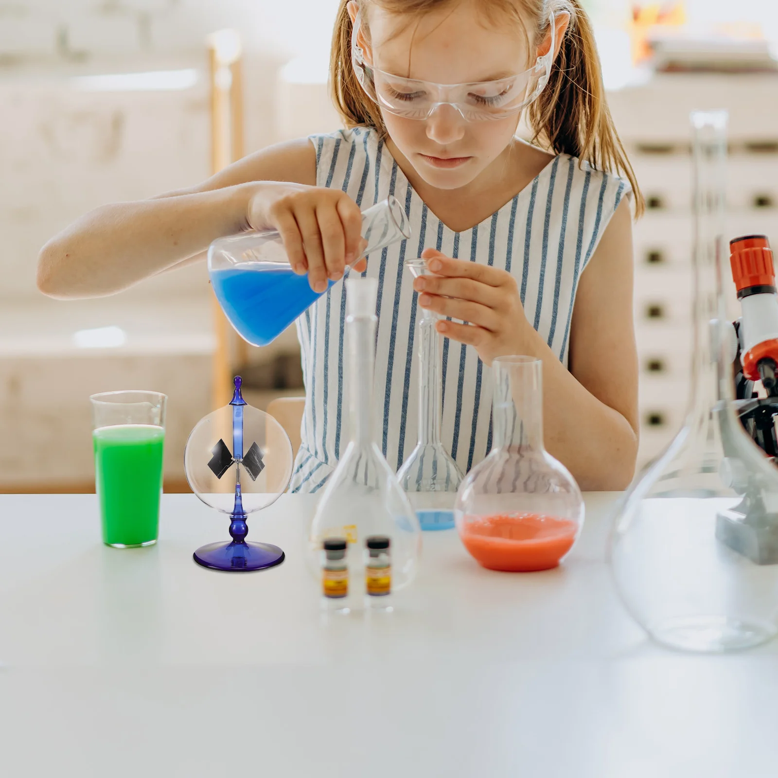 

Радиометр Crookes, стеклянный радиометр на солнечной энергии, красочный вращающийся световой мельница для домашнего офиса, украшение для учебного стола по физике