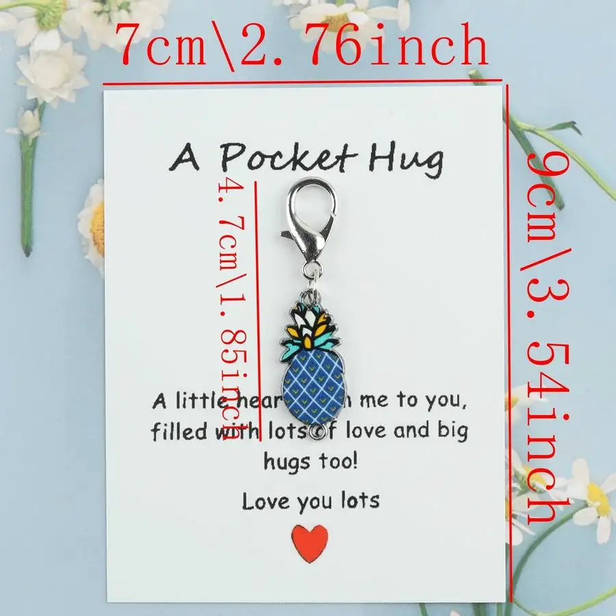 1/5/10/20/50/100pcs /s Pineapple Keychains: The Design Is Bright, Colorful, and Full of Tropical Style. Pineapples Are Often Sym