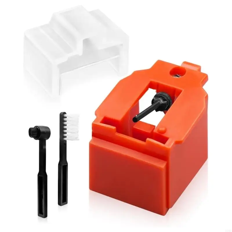 

Record Player Essential Diamonds Styluses Needle with Cleaning Brush Plastic Record Player Needle Replacement for Player