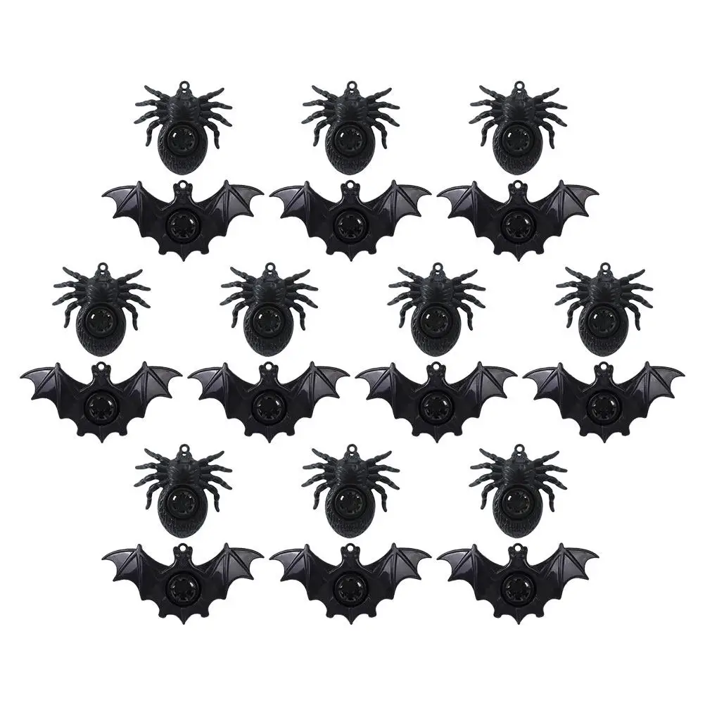 

20Pcs Halloween Bat Spider Whistles Party Noise Maker Cute Kids Cheer Prop Portable Small Whistles Halloween Whistle
