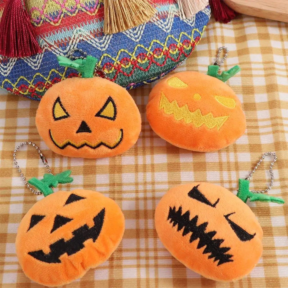 

Plush Doll Pumpkin Keychain Vegetables Cartoon Halloween Bag Pendant Bag Charm Cute Pumpkin Doll Keyring Children Gift
