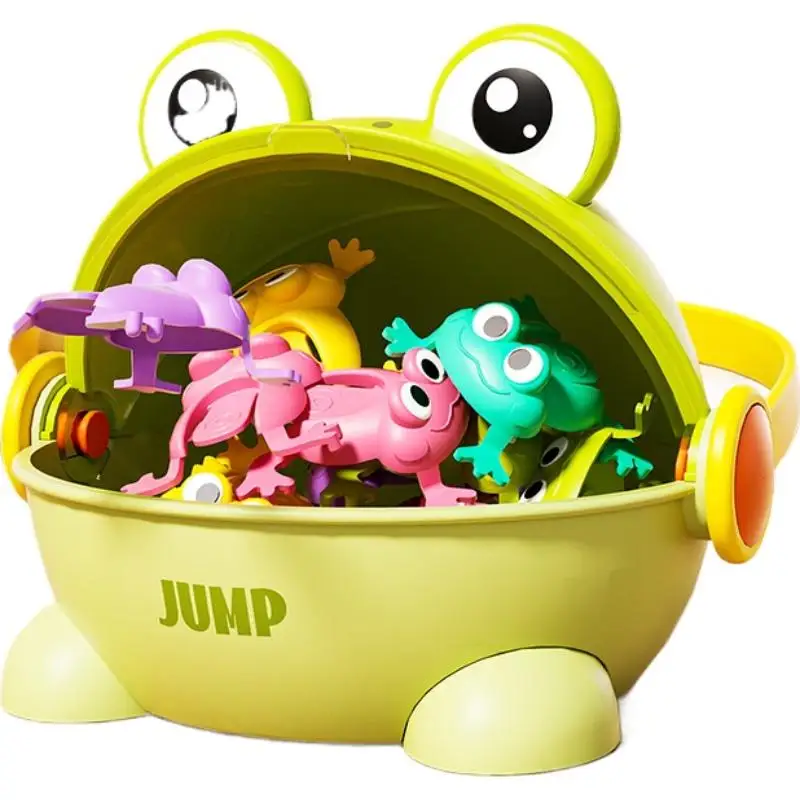 Children's Jumping Little Frog Baby Educational Press-and-Jump Frog Can Jump Toad Game Enhances Motor Skills Reusable Kids Toys