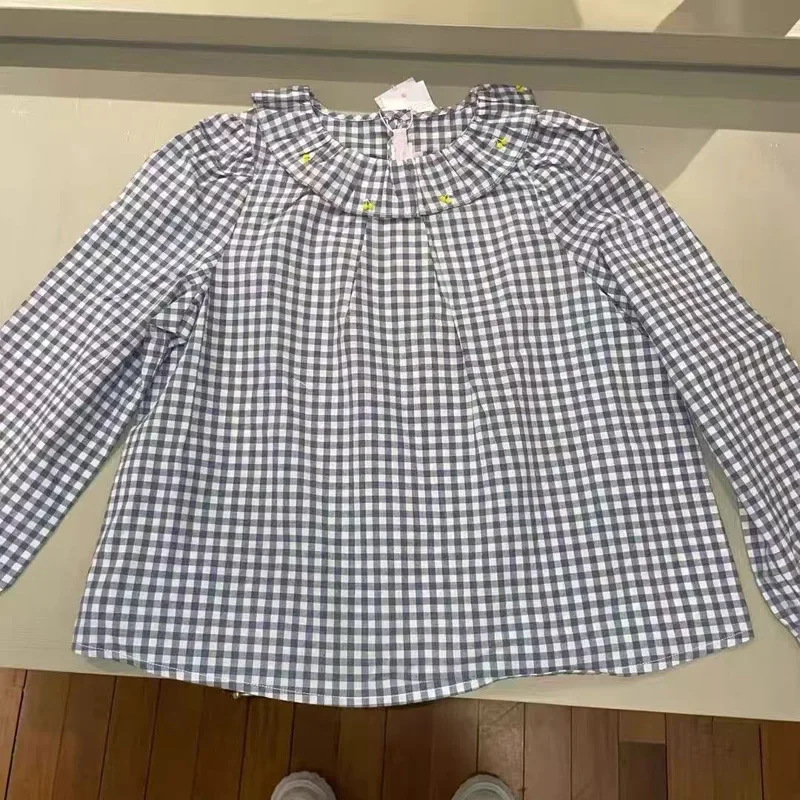 in stock 2025 BP Autumn Floral Dress Girl Printed Shirts & Skirt Suit Toddler Girls Clothes Birthday Party Dress