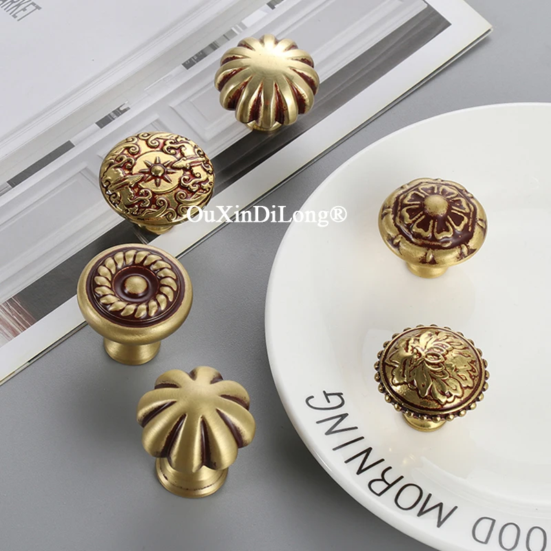 

Антикварные 4 шт., твердые латунные мебельные ручки, ручки для ящиков, шкаф, кухонный шкаф, комод, винный шкаф, ручки для выдвижных ручек