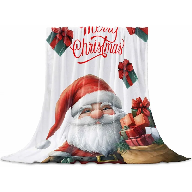 Christmas blanketsoft and fluffy flannel materialsofabedroomoutdoor travel blanket