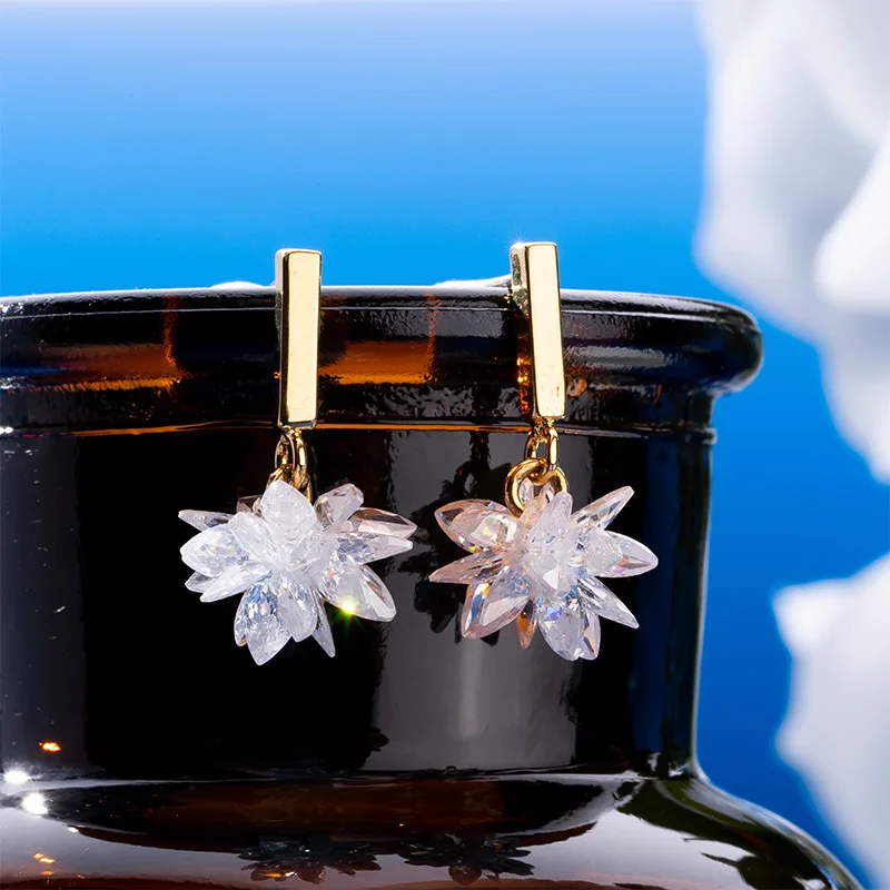 

Earrings Metal Plant Shandong None Zinc Alloy White Color Stud Earrings Stainless Steel Jewelry Wholesale