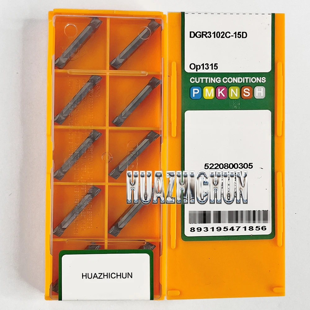 

HUAZHICHUN DGR3102C-15D OP1315 Твердосплавные пластины Режущий инструмент