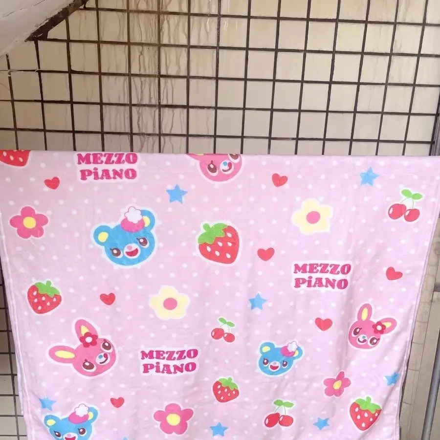 Japanese Cute Cartoon Printed Sweet Girl Blankets for Beds Spring Summer New Soft Daughter's Clothing Air Condition Quilt