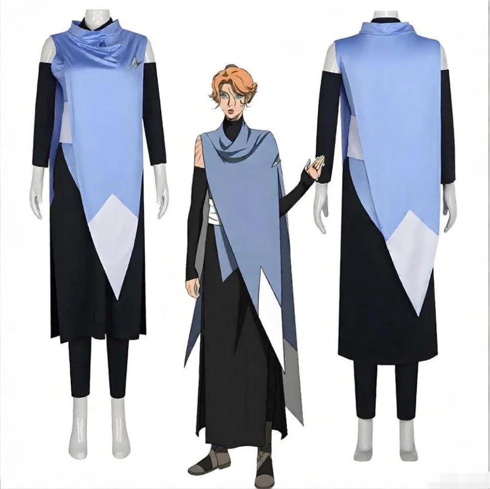 Castlevania Season3 Sypha Belnades Cosplay Kostüm Anime Magier Uniform Halloween Karneval Party Outfit für Frauen